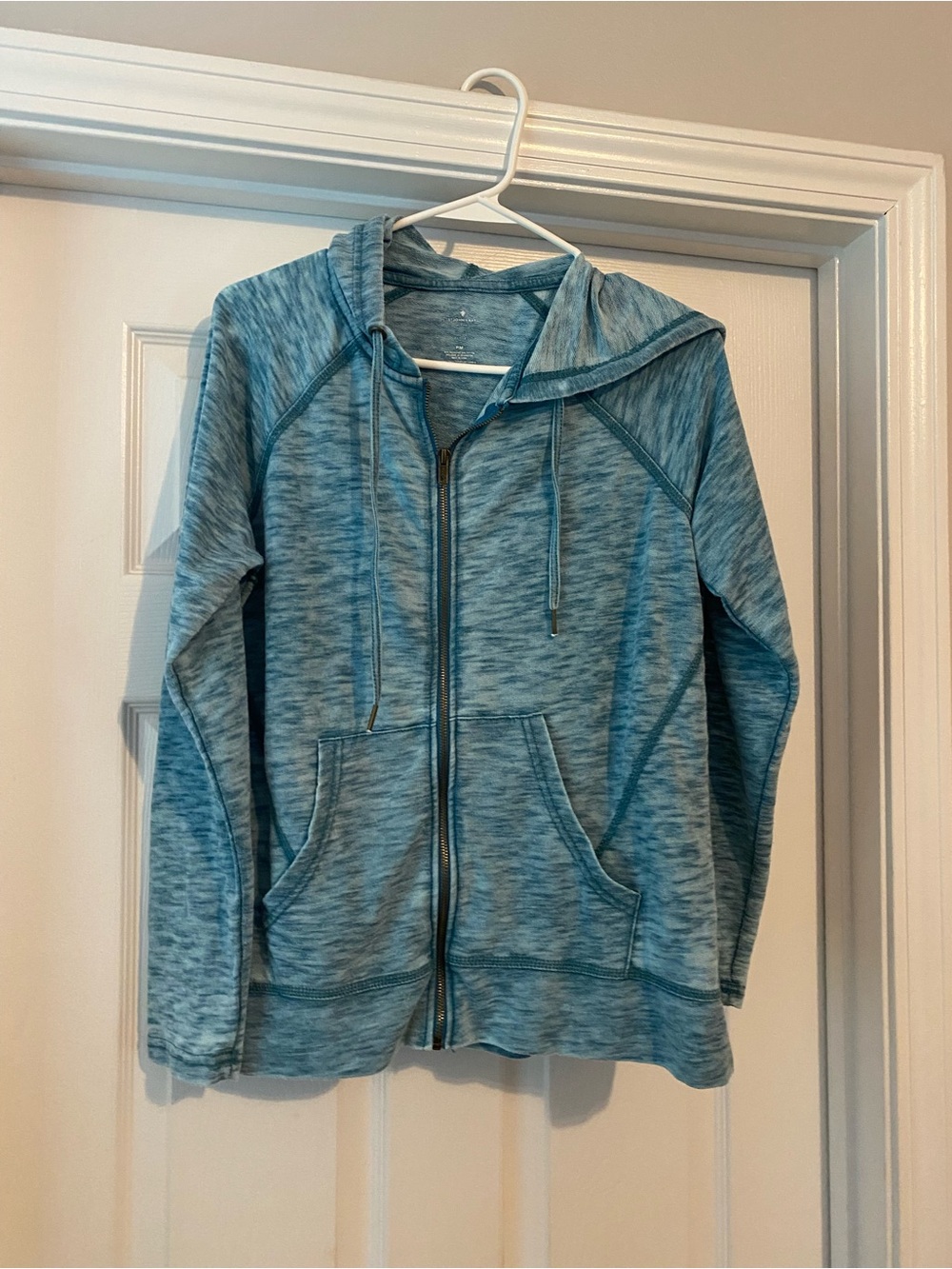 St. John's Bay Blue Marled Zip-Up Hoodie